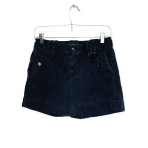 Banana Republic Shorts Women Size 6 Martin Fit Stretch Black Chino